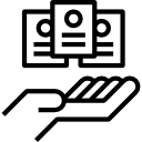 motivo impresion icono clientes locales recurrentes